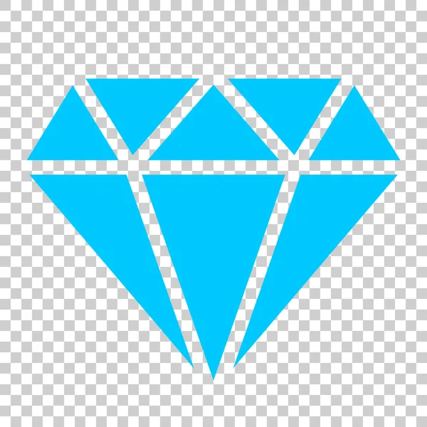 Diamant joyau icône vectorielle gemme dans le style plat. Diamant pierre précieuse il — Image vectorielle