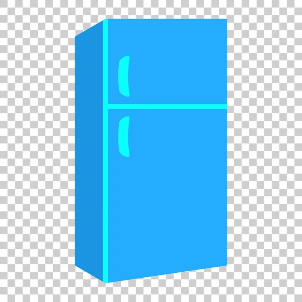 Kühlschrank-Vektor-Symbol im flachen Stil. Kühltruhe illu — Stockvektor
