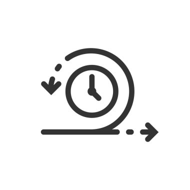 Düz biçimde çevik bir simge. Beyaz üzerinde esnek vektör çizimi 