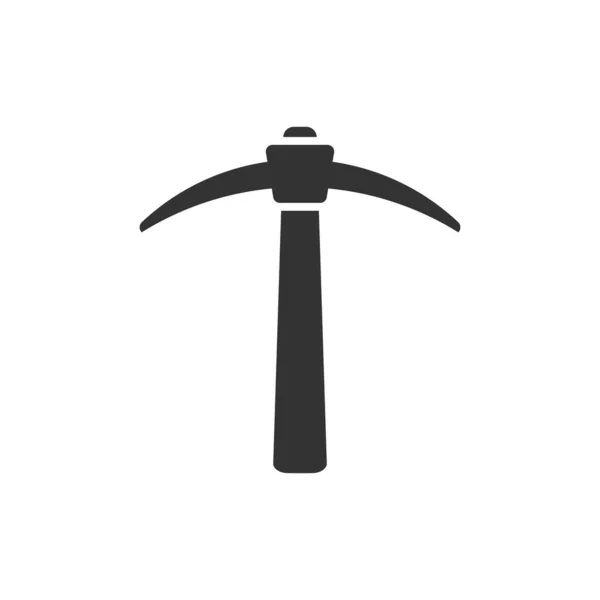 Bijl icoon in platte stijl. Lumberjack vector illustratie op wit — Stockvector