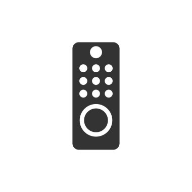 Uzaktan kumandalı televizyon simgesi. Televizyon işareti vektör çizelgesi