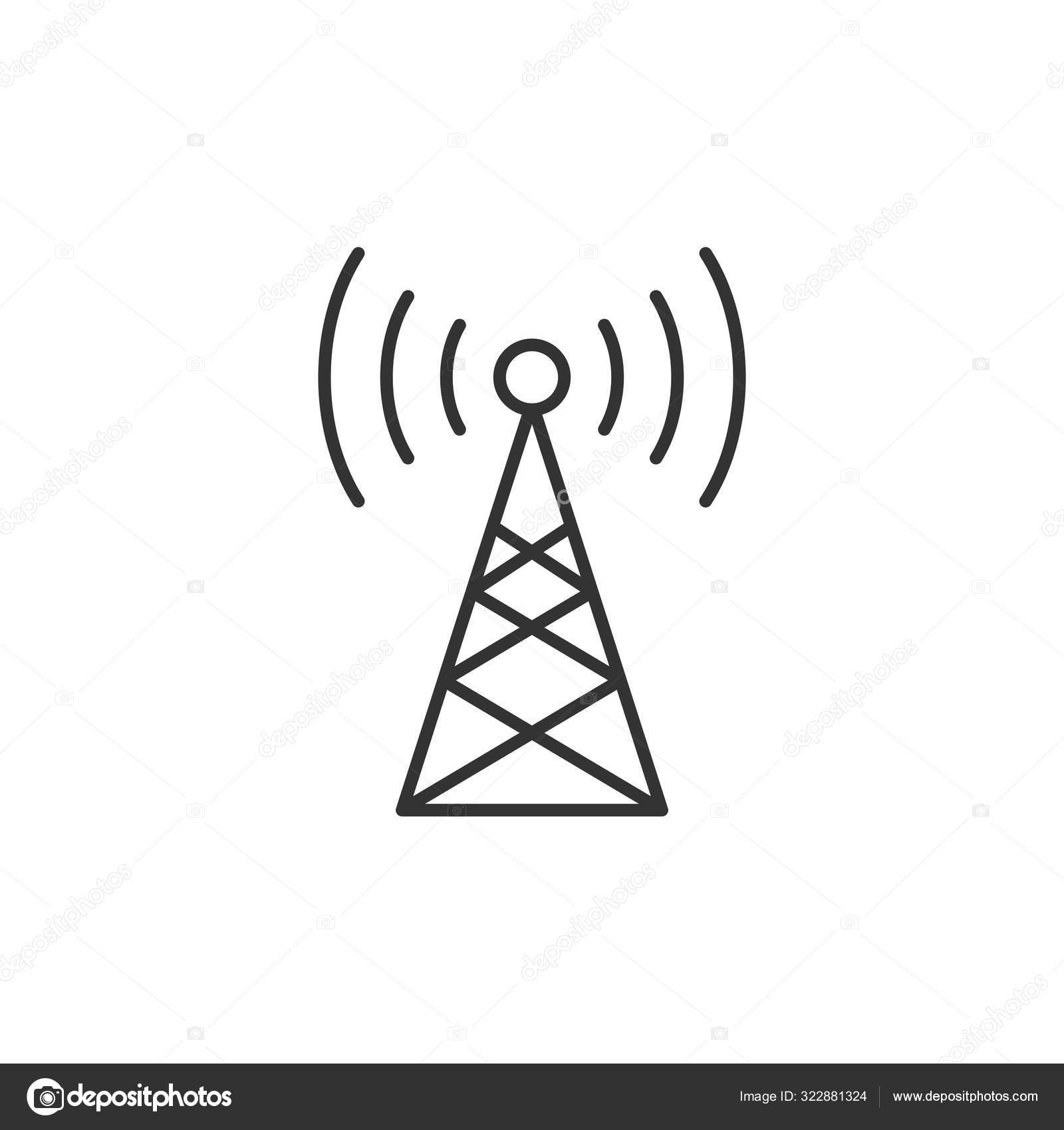 Antenna tower icon or logo Clip Art | k28026057 | Fotosearch