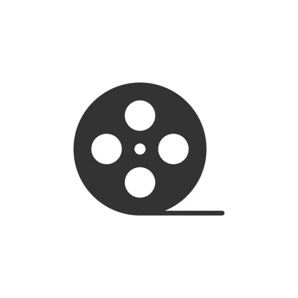 Icône de film en style plat. Illustration vectorielle du film sur isol blanc — Image vectorielle