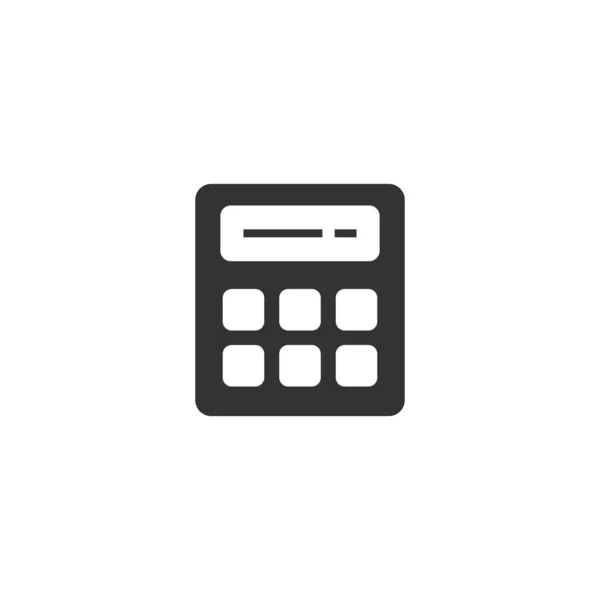 Icono de la calculadora en estilo plano. Calcular ilustración vectorial en — Vector de stock