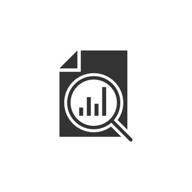 Finansal beyan simgesi. Sonuç vektörü illüstrati