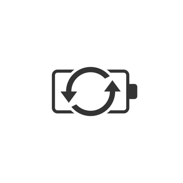 フラットスタイルのバッテリー充電アイコン。パワーレベルベクトル｜illstrati — ストックベクタ