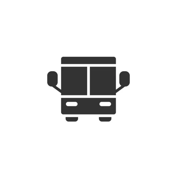 Icône de bus en style plat. Illustration vectorielle Coach sur isola blanche — Image vectorielle