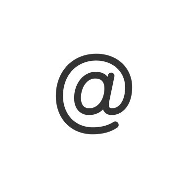 Düz biçimli e- posta ileti simgesi. Belge vektörü illüstratını postala