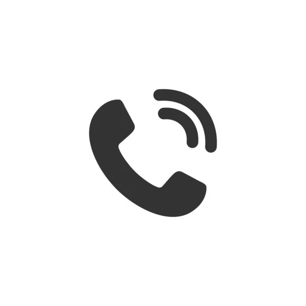 Mobile phone icon in flat style. Telephone talk vector illustrat — 스톡 벡터