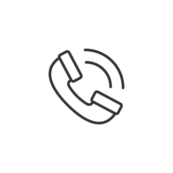 Mobile phone icon in flat style. Telephone talk vector illustrat — 스톡 벡터