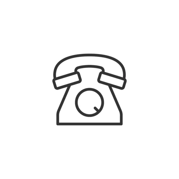 Mobile phone icon in flat style. Telephone talk vector illustrat — 스톡 벡터