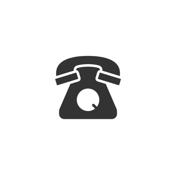 Mobile phone icon in flat style. Telephone talk vector illustrat — 스톡 벡터