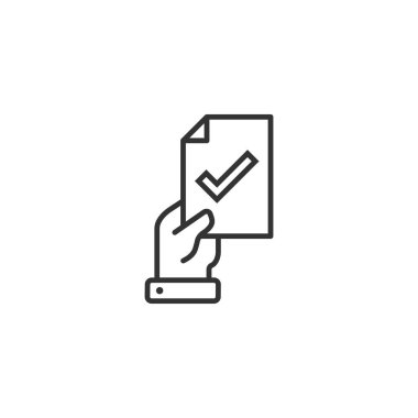 İnsanlar işaret simgesini düz bir şekilde ele alıyorlar. Vektör il 'i kabul et