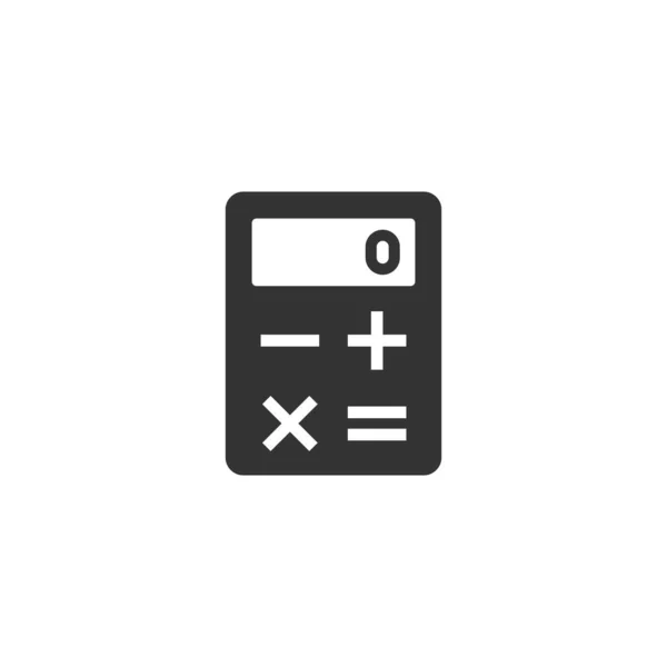 Calculator icon in flat style. Calculate vector illustration on — Stock Vector