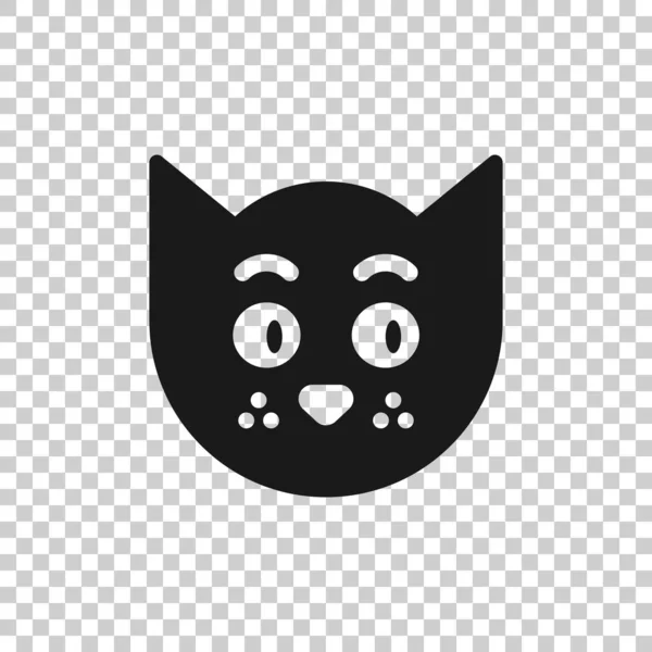 Ikona głowy kota w płaskim stylu. Cute wektor zwierząt ilustracja na whi — Wektor stockowy