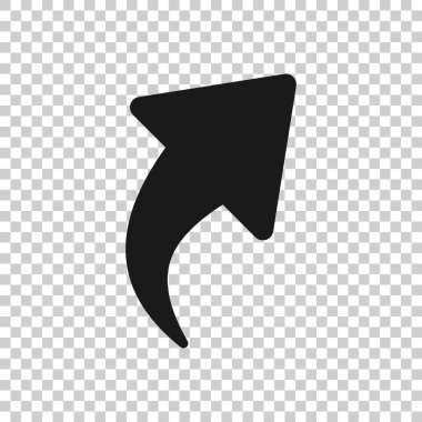 Düğme simgesini düz bir şekilde paylaş. Beyaz izole arkaplanda ok işareti vektör çizimi. Dosya iş konseptini gönder.