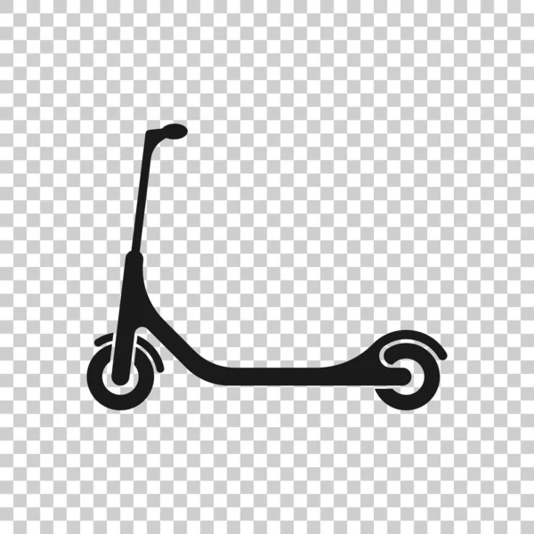 Electric Scooter Icon Flat Style Bike Vector Illustration White Isolated — Stock Vector