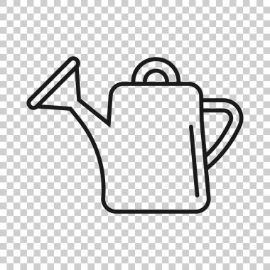 Su, düz bir şekilde ikon olabilir. Beyaz yalıtılmış arka planda sulama bahçesi vektör çizimi. Sulama işi kavramı.