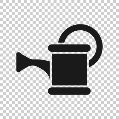 Su, düz bir şekilde ikon olabilir. Beyaz yalıtılmış arka planda sulama bahçesi vektör çizimi. Sulama işi kavramı.