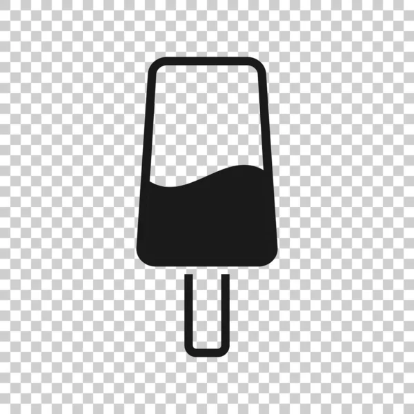 Icono Helado Estilo Plano Ilustración Vectorial Sundae Sobre Fondo Blanco — Archivo Imágenes Vectoriales