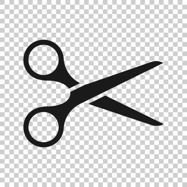 Scissor Icon Flat Style Cut Equipment Vector Illustration White Isolated — Stock Vector