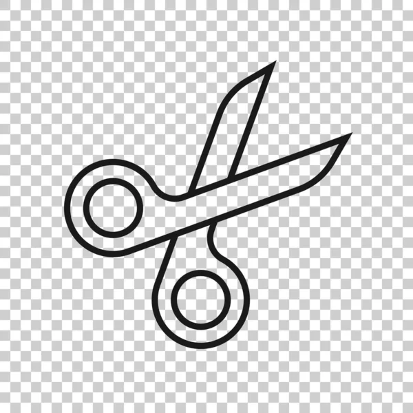 Scissor Icon Flat Style 일러스트를 놓습니다 — 스톡 벡터