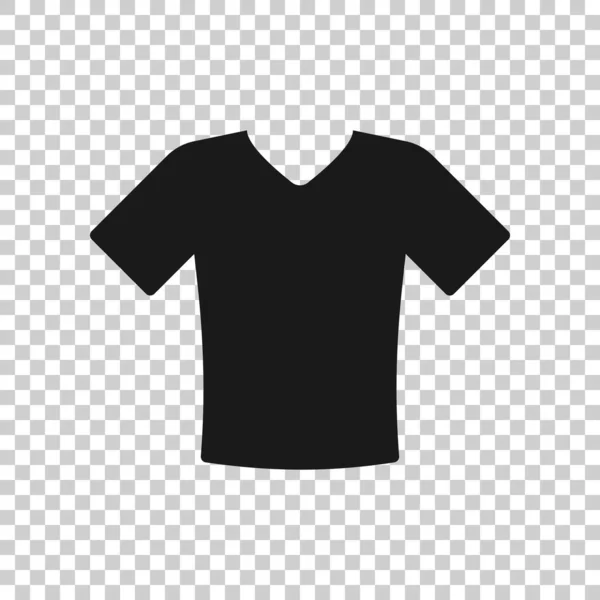 Icône Shirt Dans Style Plat Illustration Vectorielle Vêtements Décontractés Sur — Image vectorielle