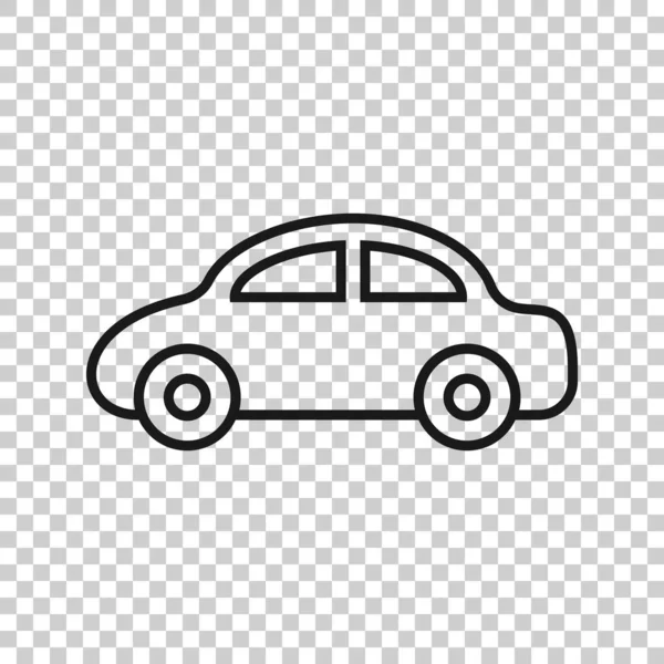 Εικονίδιο Αυτοκινήτου Επίπεδη Στυλ Εικονογράφηση Φορέα Οχήματος Λευκό Απομονωμένο Φόντο — Διανυσματικό Αρχείο