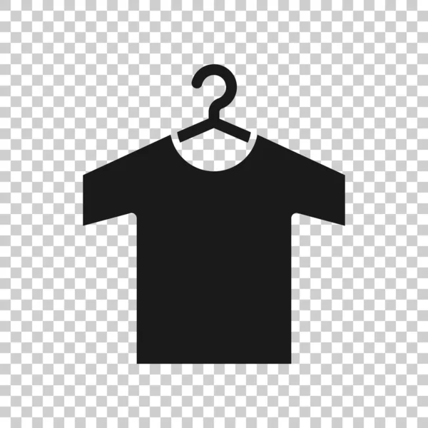 Icône Shirt Dans Style Plat Illustration Vectorielle Vêtements Décontractés Sur — Image vectorielle