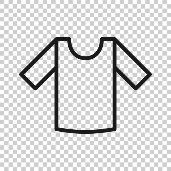 Εικονίδιο Μπλούζας Επίπεδο Στυλ Casual Ρούχα Διανυσματική Απεικόνιση Λευκό Απομονωμένο — Διανυσματικό Αρχείο