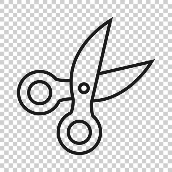 Scissor Icon Flat Style 일러스트를 놓습니다 — 스톡 벡터