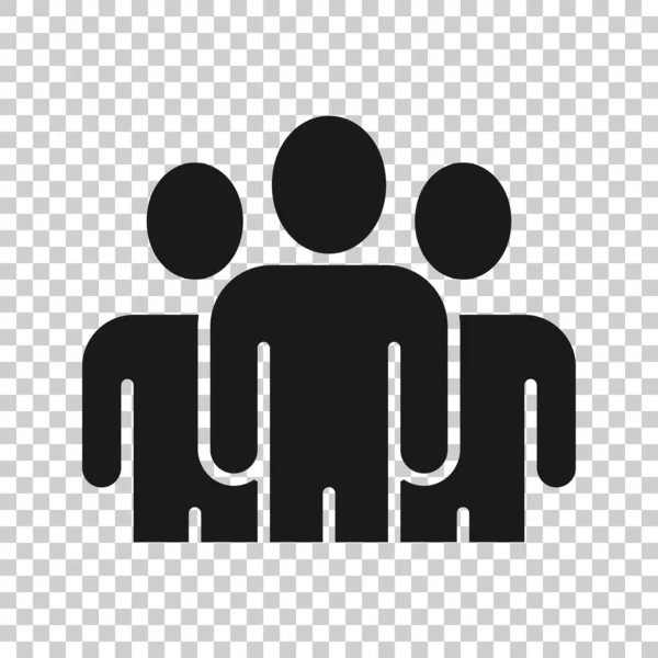 Icono Comunicación Gente Estilo Plano Ilustración Vectorial Personas Sobre Fondo — Vector de stock