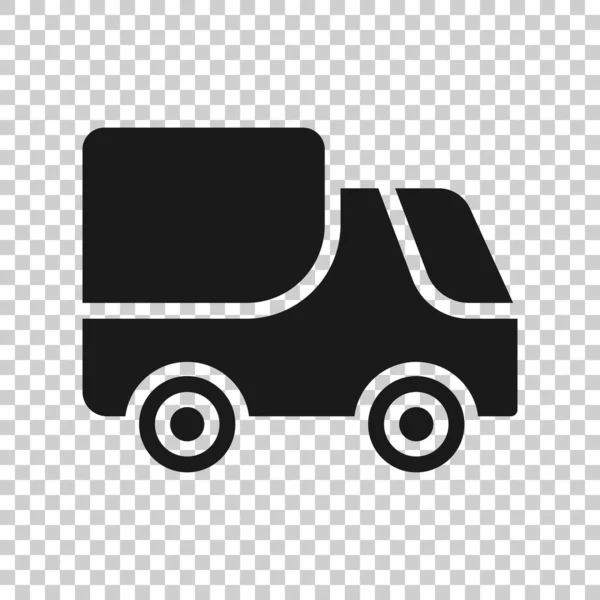 Delivery Truck Icon Flat Style Van Vector Illustration White Isolated — Stock Vector