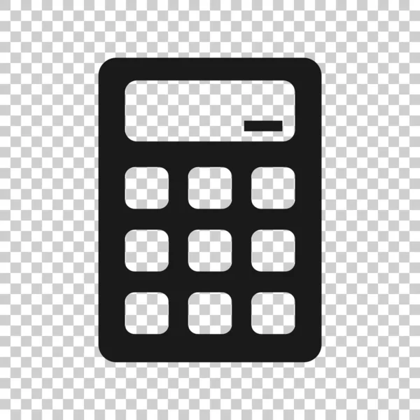 Calculator Pictogram Platte Stijl Bereken Vectorillustratie Witte Geïsoleerde Achtergrond Bedrijfsconcept — Stockvector