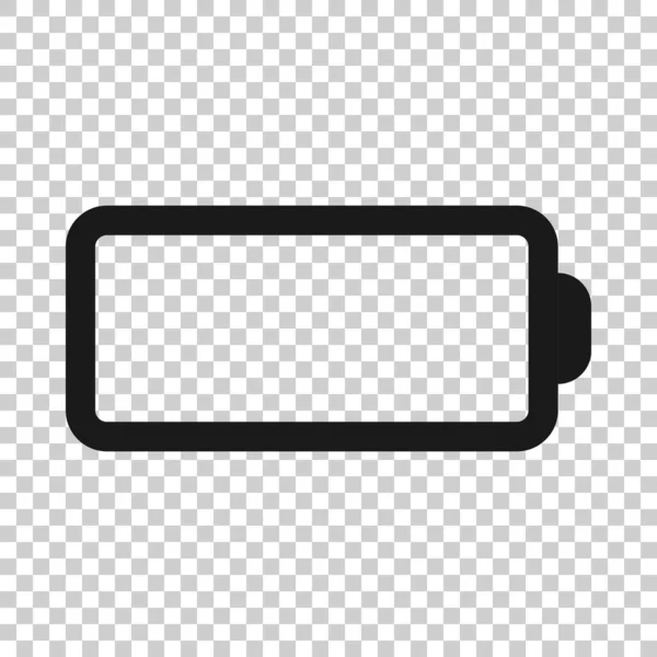 电池充电图标为扁平风格 白色孤立背景上的功率电平矢量说明 锂蓄电池业务概念 — 图库矢量图片
