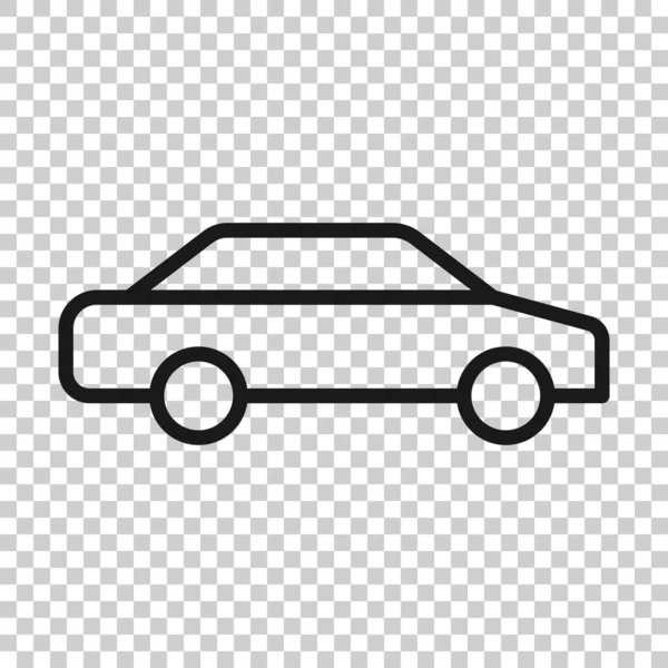 Car Icon Flat Style Automobile Vehicle Vector Illustration White Isolated — Stock Vector