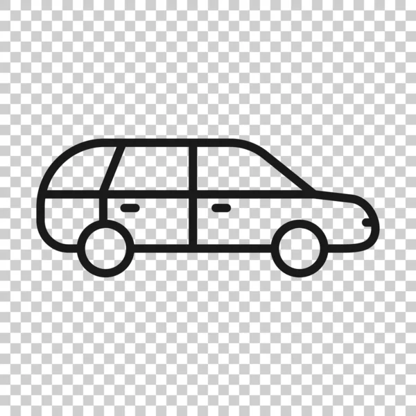 Εικονίδιο Αυτοκινήτου Επίπεδη Στυλ Εικονογράφηση Φορέα Οχήματος Λευκό Απομονωμένο Φόντο — Διανυσματικό Αρχείο