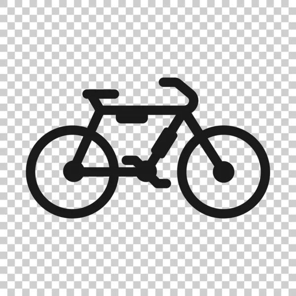 Icono Bicicleta Estilo Plano Ilustración Vectores Bicicleta Sobre Fondo Blanco — Vector de stock