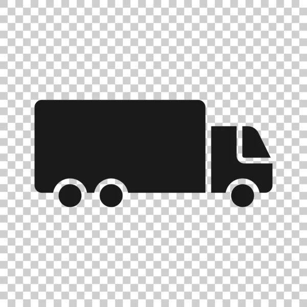 Delivery Truck Icon Flat Style Van Vector Illustration White Isolated — 스톡 벡터