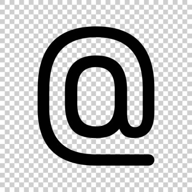 Düz biçimli e- posta ileti simgesi. Beyaz izole edilmiş arkaplan üzerindeki posta vektör illüstrasyonunu göster. İleti işi kavramı.