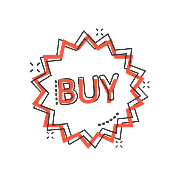 Online Εμπορικό Αστέρι Εικονίδιο Κωμικό Στυλ Αγορά Κουμπί Εικονογράφηση Διάνυσμα — Διανυσματικό Αρχείο