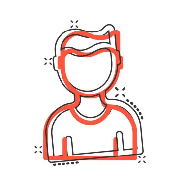 İnsanlar komik bir şekilde iletişim ikonu. İnsanlar beyaz arka planda vektör çizimleri yapıyor. Ortaklık su sıçratma etkisi iş kavramı.