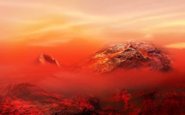 Issız Yerbenzeri gezegen. Fantezi Apocalypse .