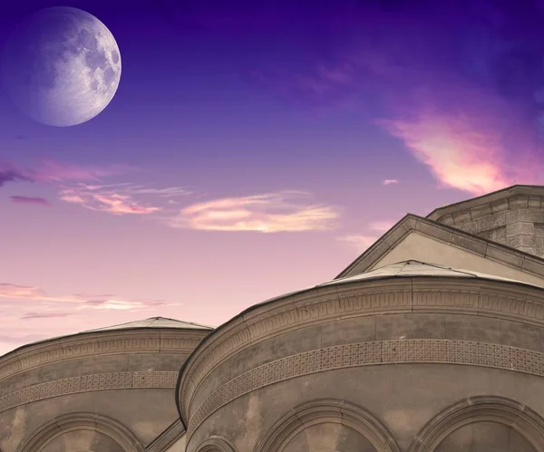 Mondfinsternis. schöner Himmel — Stockfoto