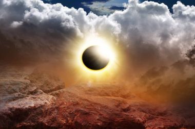 Güneş tutulması. Fantezi Apocalypse .