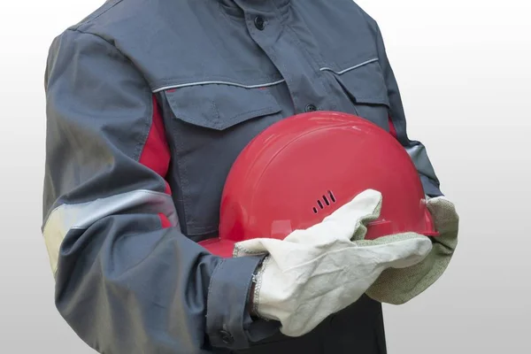 Red Helmet and gloves