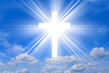 Parlayan haç. Paskalya geçmişi. Hıristiyan gökyüzüne karşı haç 