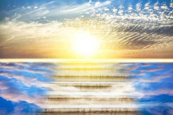 Religion background . Heavens gate . Stairway to the sky . Way to success .  - Stock Image - Everypixel