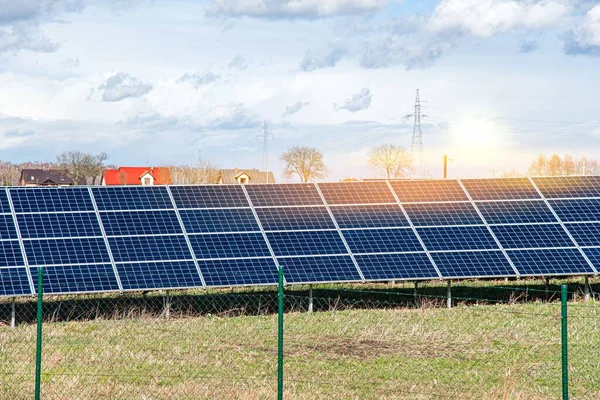 Solar panel  . energy of the sun  . solar power station