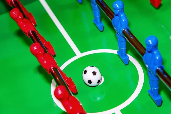 Toy Football Players Sports Recreation Home Game Whole Family — Stock Photo, Image